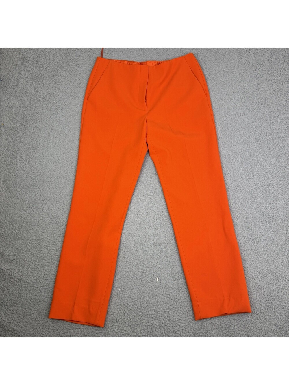 RALPH LAUREN Purple Label Sz 12 34x28 Orange Wool High Rise Dress Pants Trousers